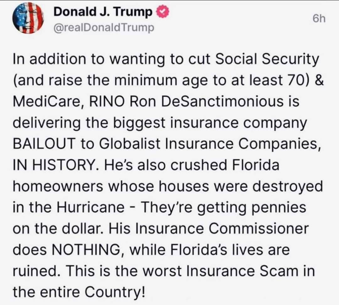 Donald Trump and Chip Merlin Agree—Ron DeSantis and Florida Republican